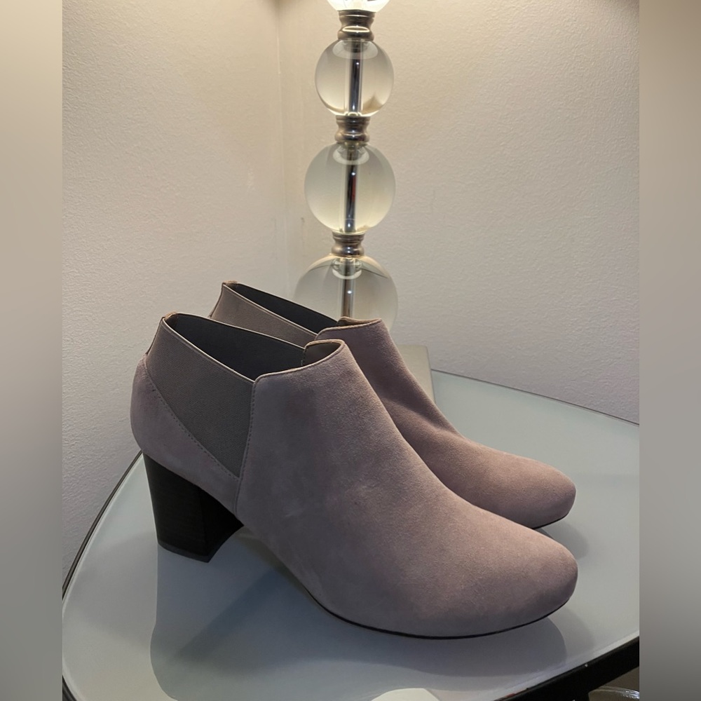 Vaneli booties, genuine suede size 10